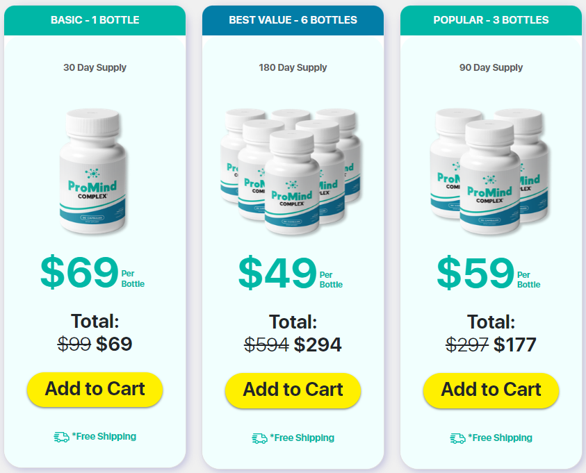 Promind Complex order page